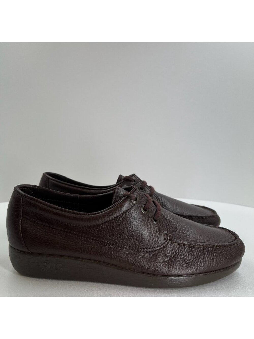 SAS Amigo Cordovan Walking Loafers Mens 11.5 M Leather Lace Up Comfort USA Brown
